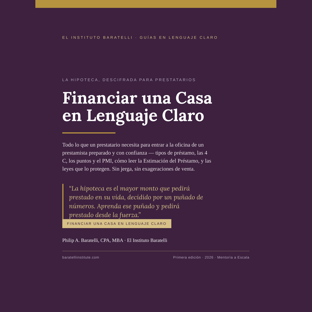 Portada de Financiar una Casa en Lenguaje Claro