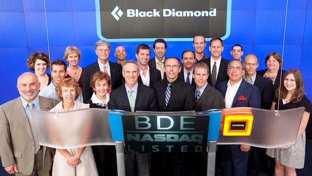 Phil Baratelli at the NASDAQ opening bell as CFO of Clarus Corp for the Black Diamond Equipment listing, 2010.