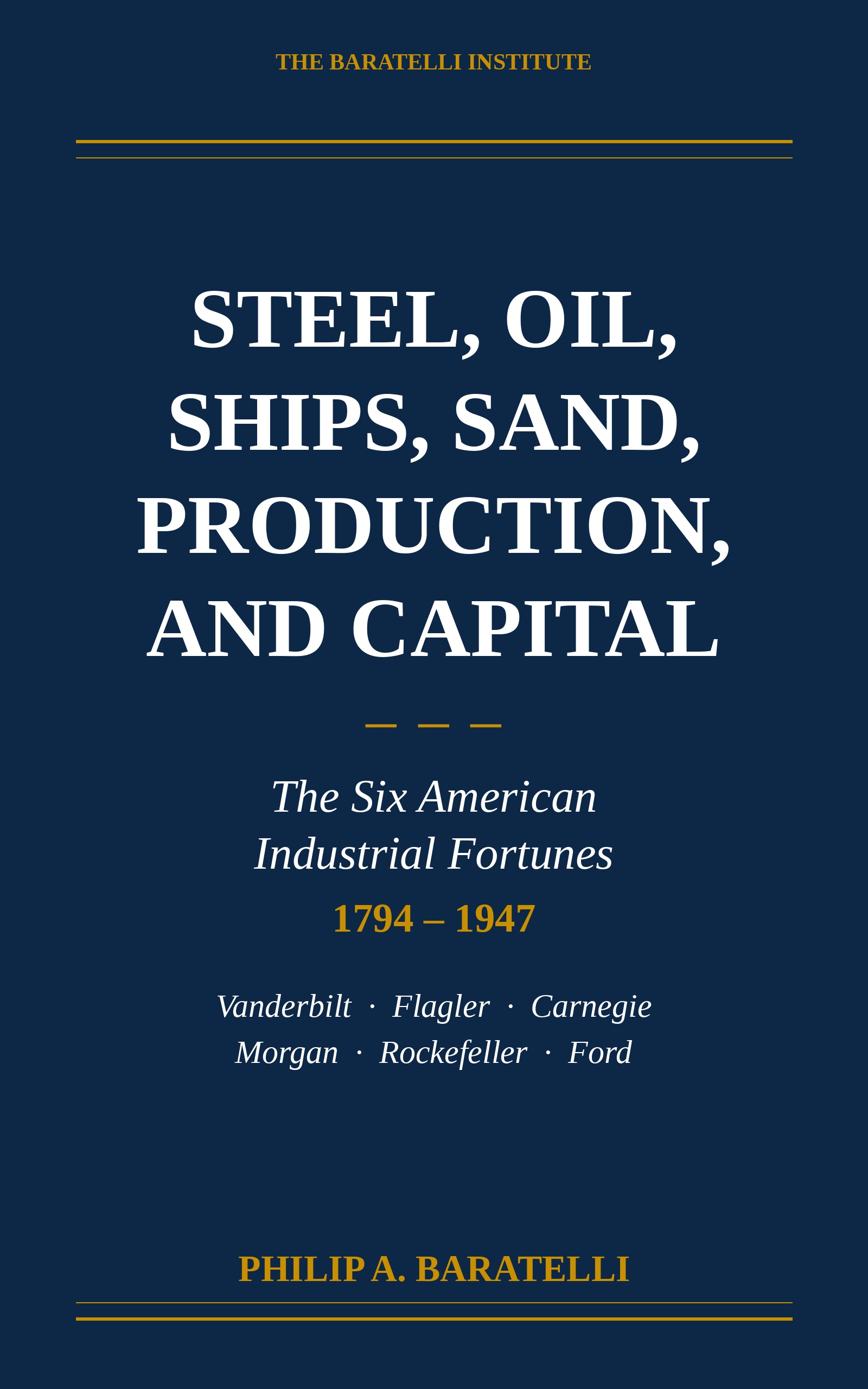 Steel, Oil, Ships, Sand, Production, and Capital &mdash; Kindle cover